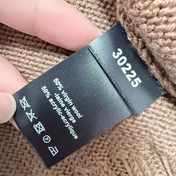 Crea Concept Asymmetric Twist Neck Sweater Sz 40 8 M Virgin Wool Blend Lagenlook - Picture 4 of 12